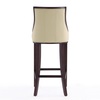 Manhattan Comfort Fifth Avenue Bar Stool in Cream and Walnut BS007-CR